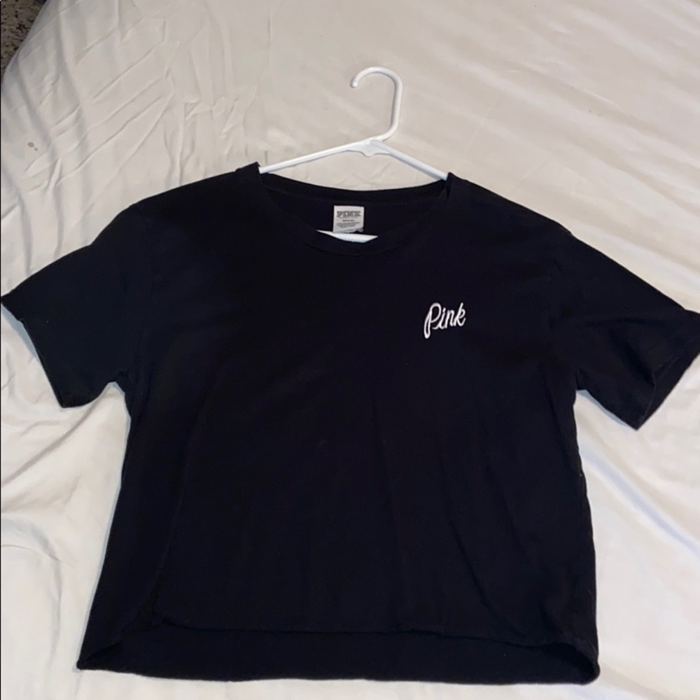 EUC PINK short sleeve crop tee. Size medium